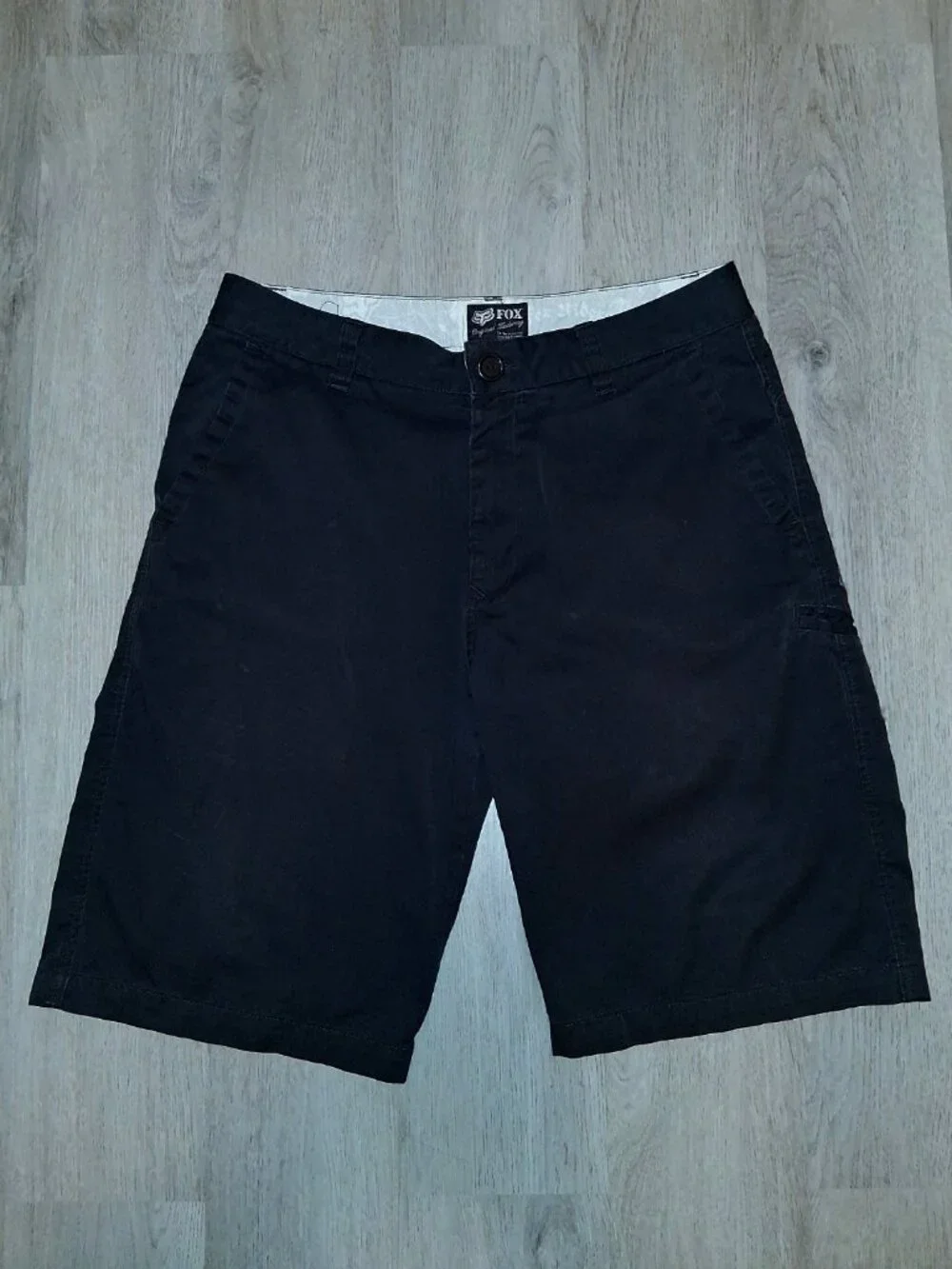 Vintage Y2k Fox Racing Original Tailoring Black Chino Shorts Men's Size 34